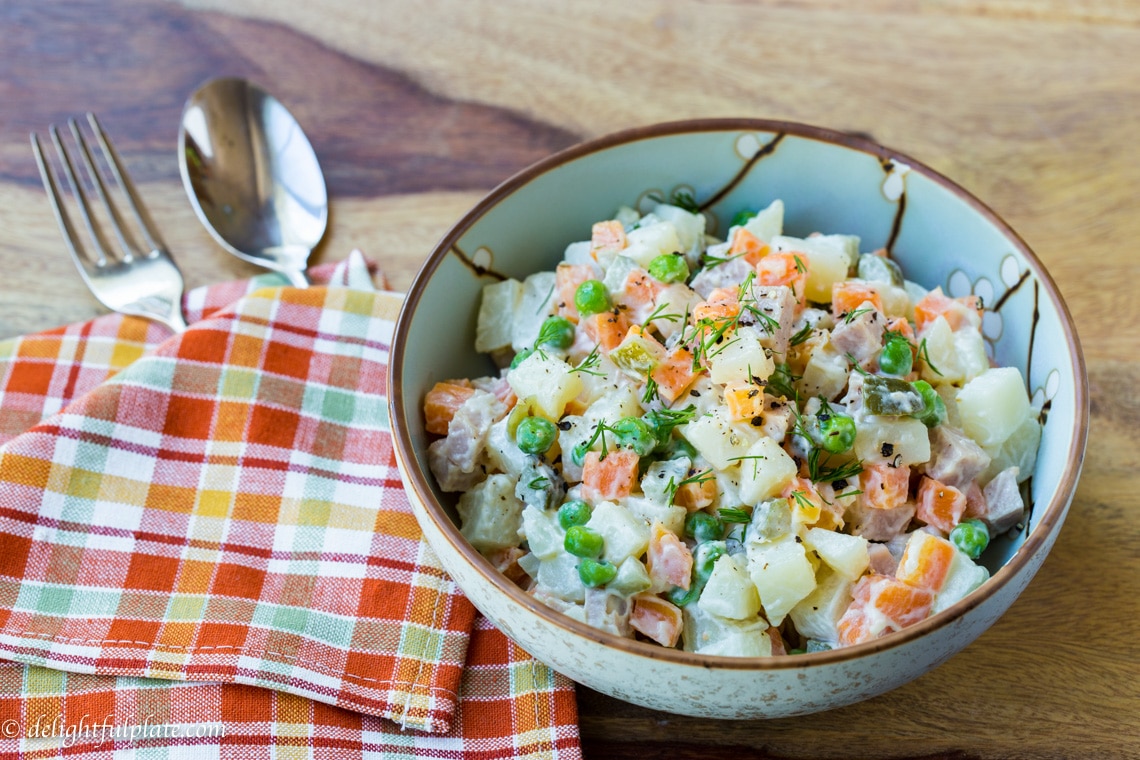 Vietnamese Potato Salad Delightful Plate