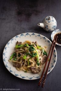 Vietnamese Stir Fry Rice Noodles with Beef (Pho Xao Thit Bo) is a delicious dish with tender and flavorful beef and soft rice noodles. Everything comes together in just 15-20 minutes! An excellent quick and easy dish!