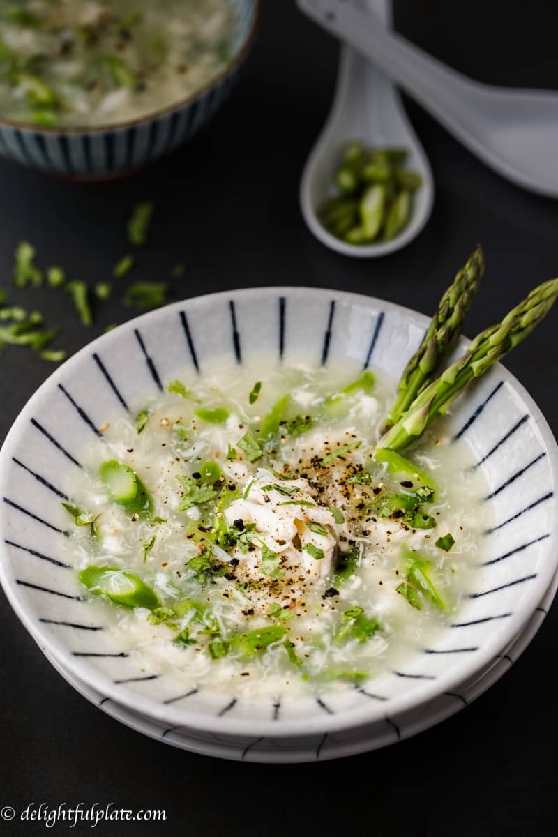 Vietnamese crab asparagus soup