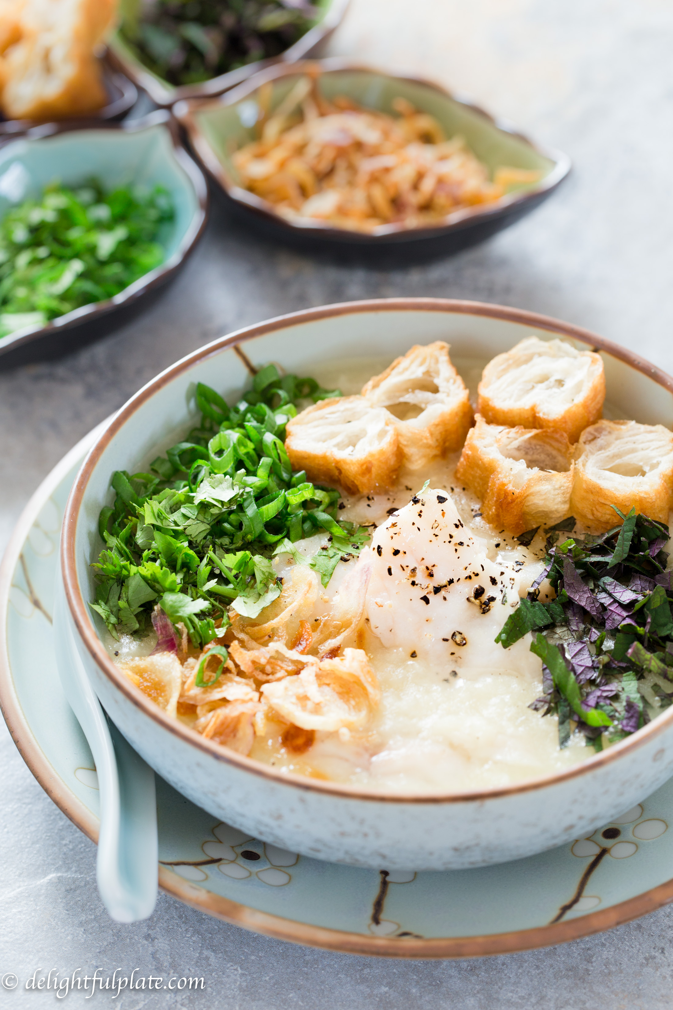 Cooking Vietnamese Rice Porridge Congee Delightful Plate