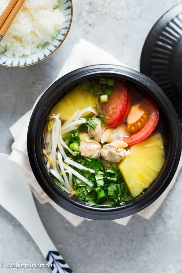 Vietnamese Sweet and Sour Clam Soup (Canh ngao chua) is light in body. However, it is full of sophisticated flavors while being so quick and easy to make.