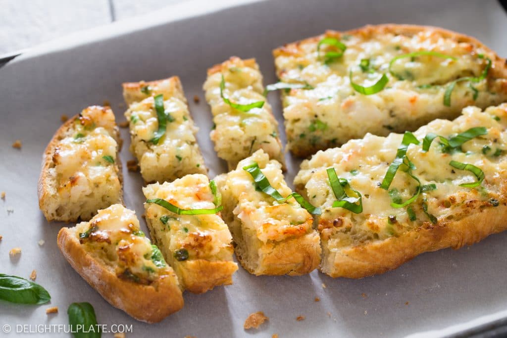 Easy Baked Shrimp Toast Delightful Plate