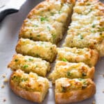 This baked shrimp toast features flavorful shrimp mixture on top of crispy bread. It is a quick and easy appetizer for parties, holidays or any occasions.