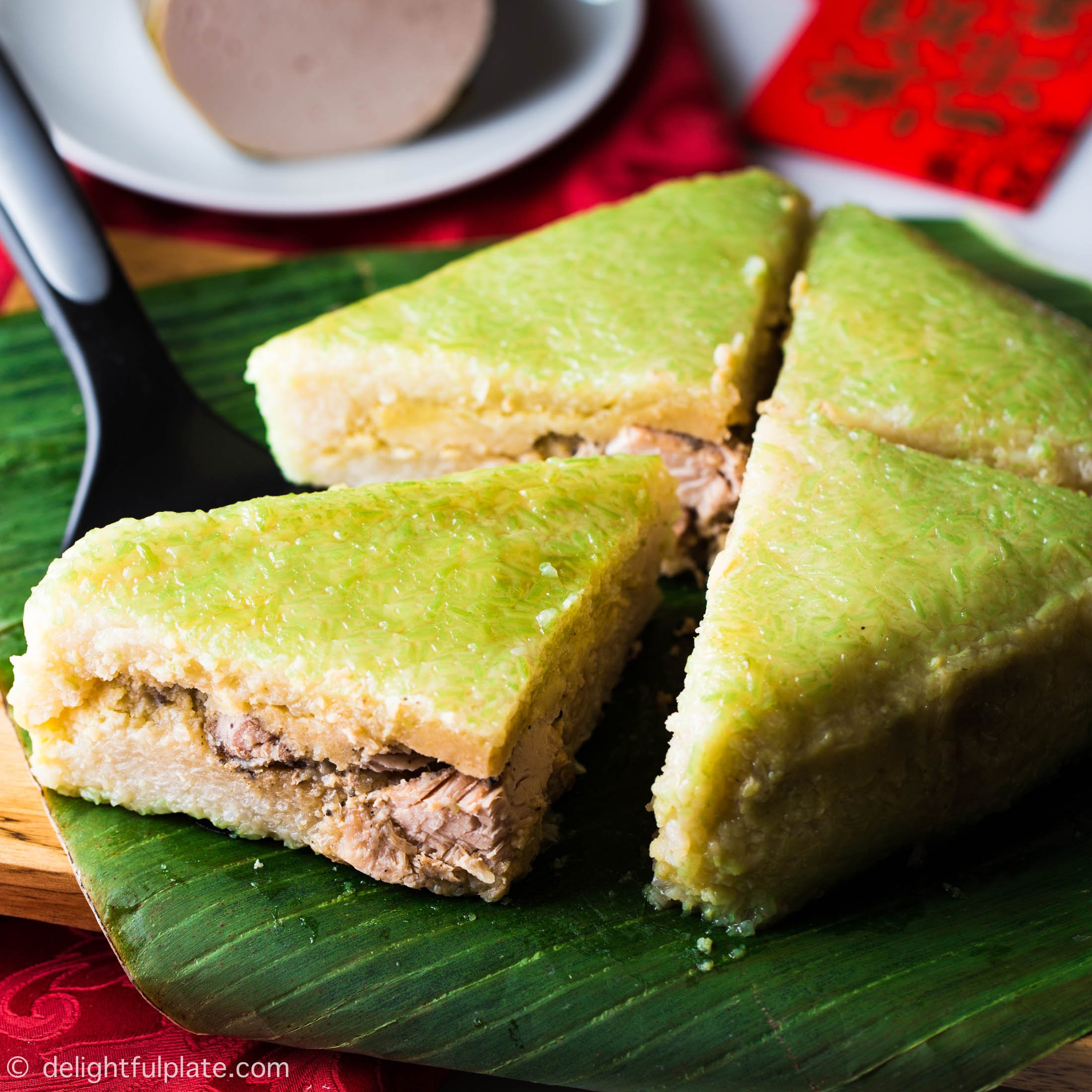 Vietnamese Square Sticky Rice Cake (Banh Chung) - Delightful Plate