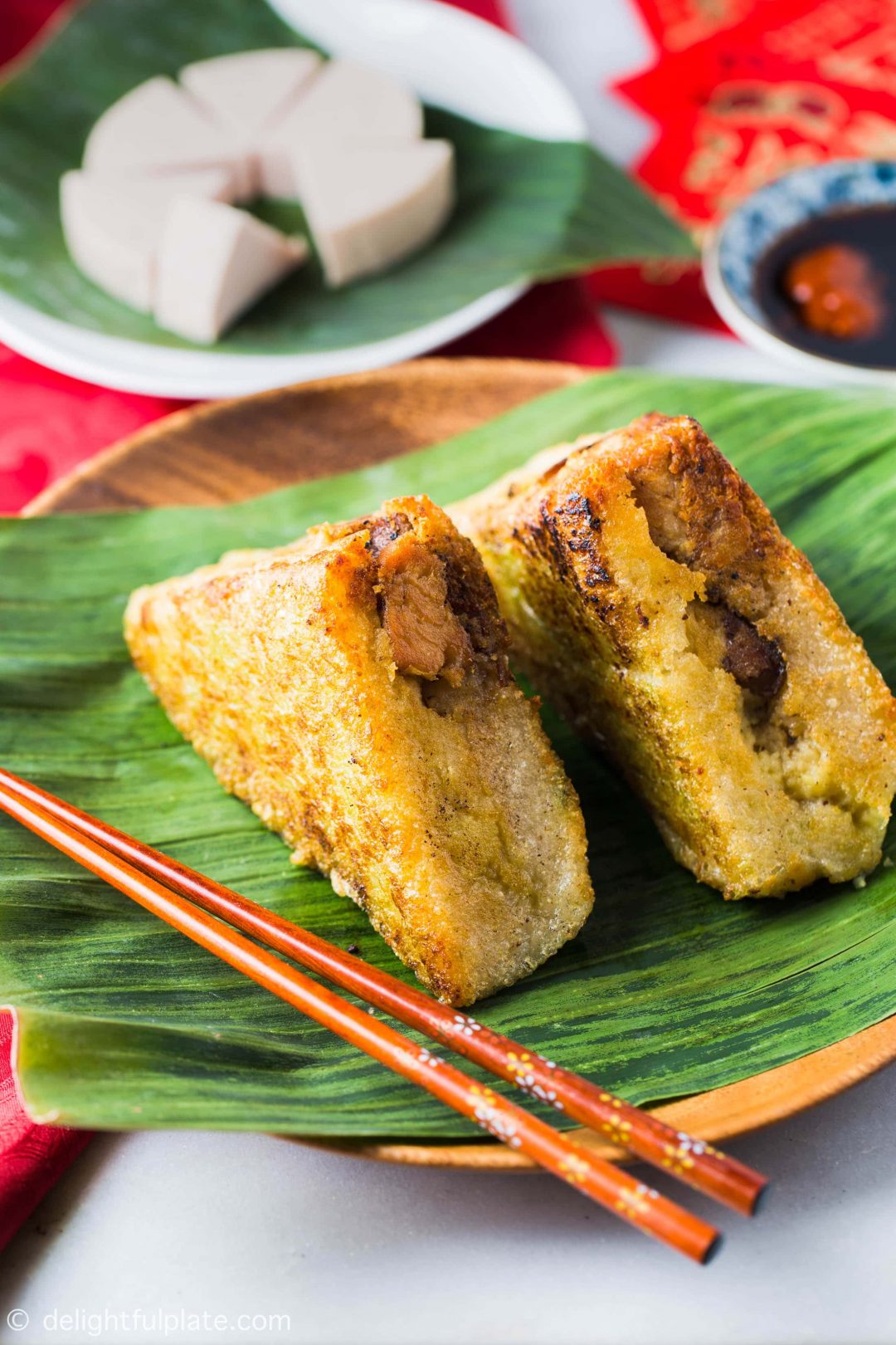 Vietnamese Square Sticky Rice Cake (Banh Chung) - Delightful Plate