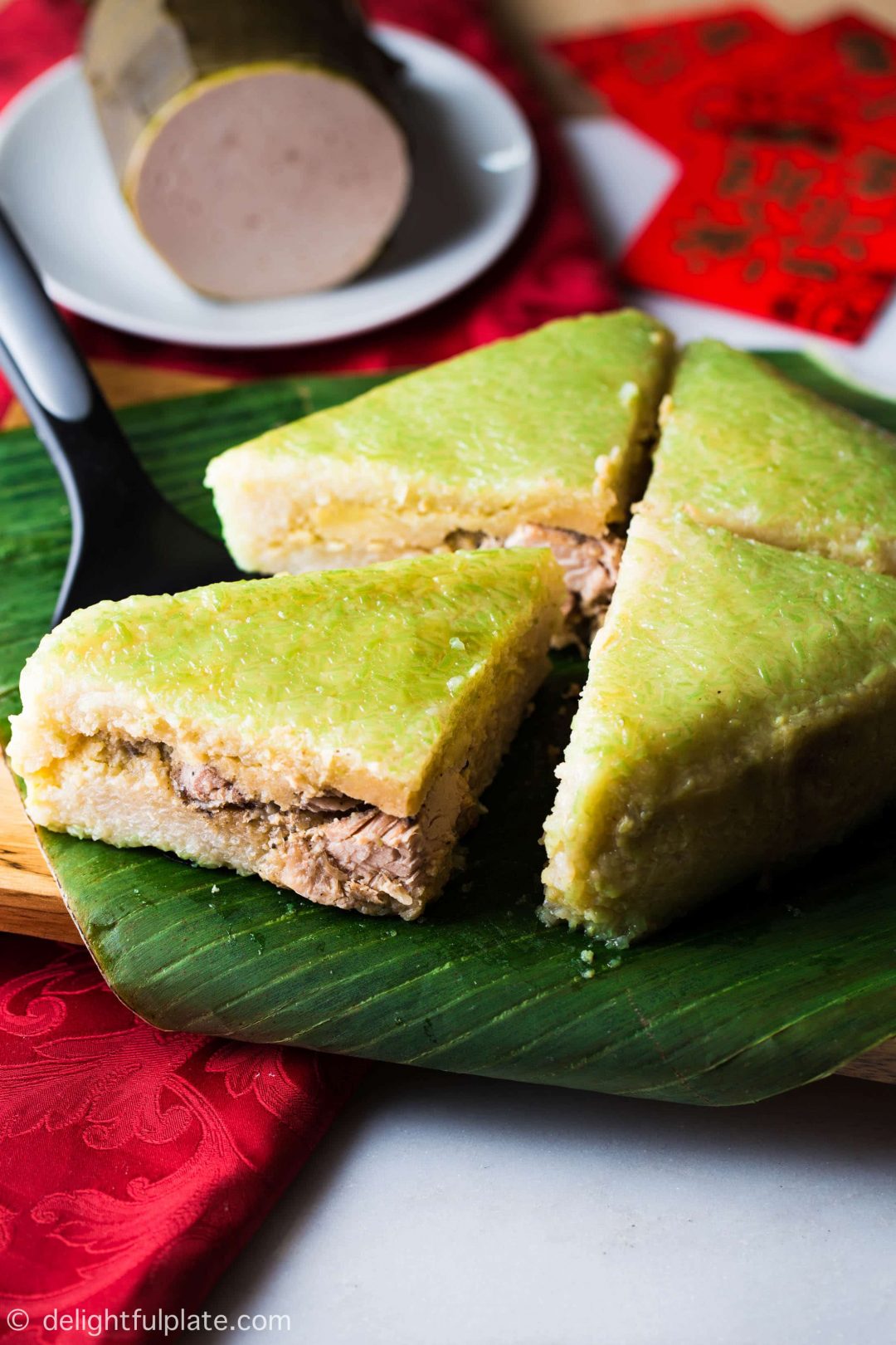 Vietnamese Square Sticky Rice Cake (Banh Chung) - Delightful Plate