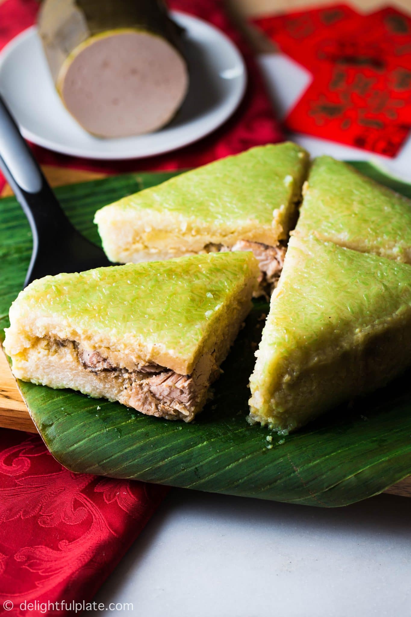 Vietnamese Square Sticky Rice Cake (Banh Chung) - Delightful Plate