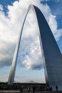 Gateway Arch in St. Louis - view from under the Arch