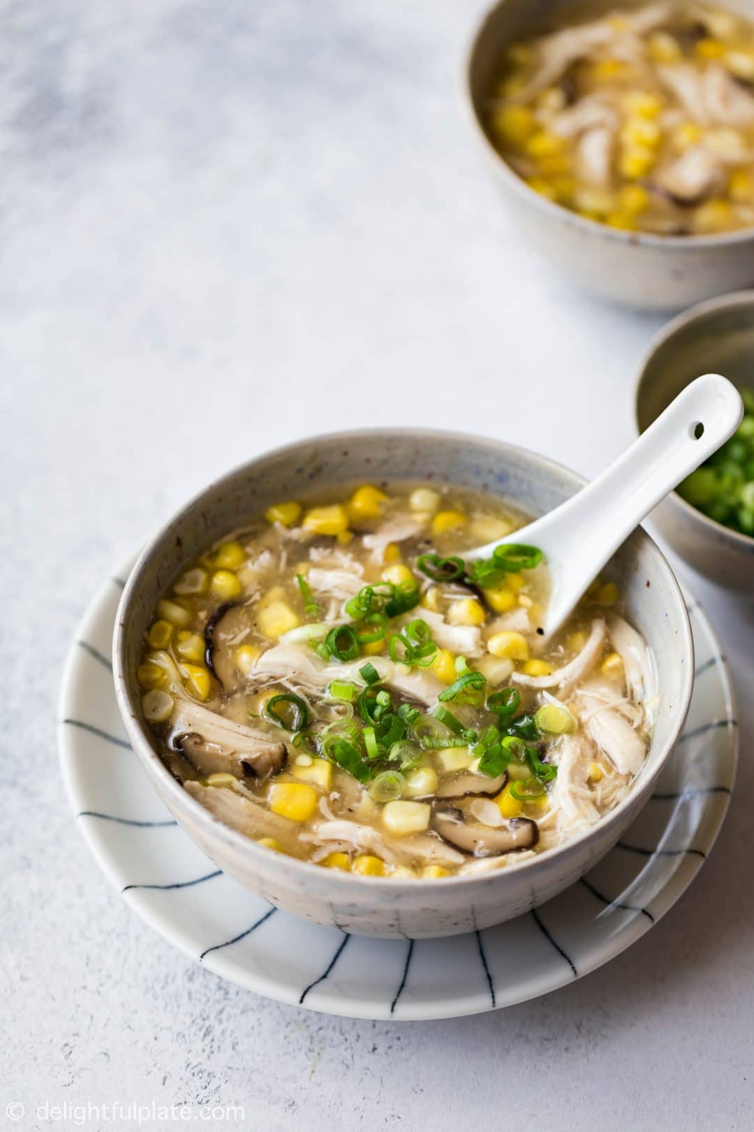 Pressure Cooker Chicken Corn Soup Delightful Plate