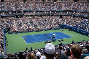Loge view - Nadal vs Basilashvili US Open 2018