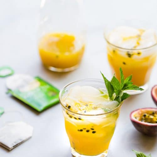 This Passion Fruit Iced Tea (Tra Chanh Leo) is a perfect drink to beat the heat in the summer. It is easy to make with 4 simple ingredients and also refined-sugar free.