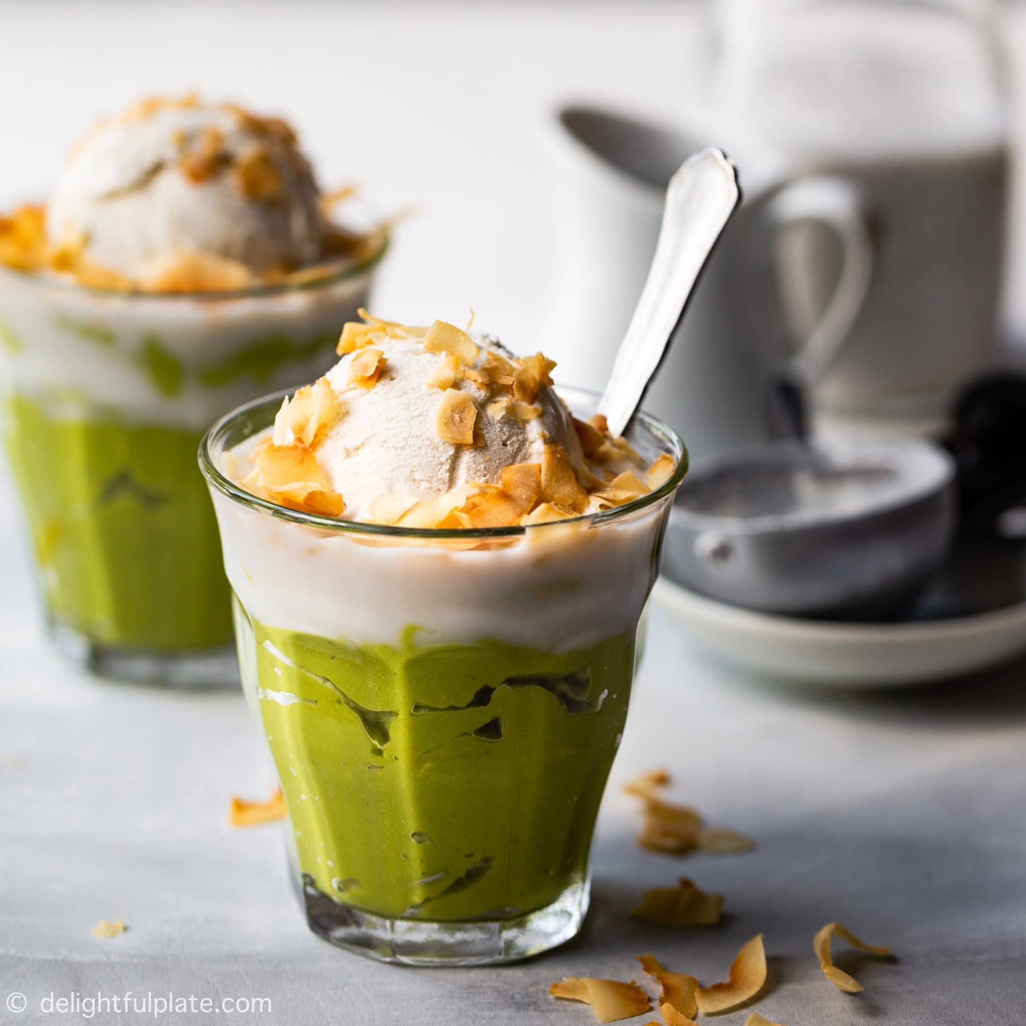 Vietnamese Avocado Mousse Ice Cream (Kem Bo) - Delightful Plate