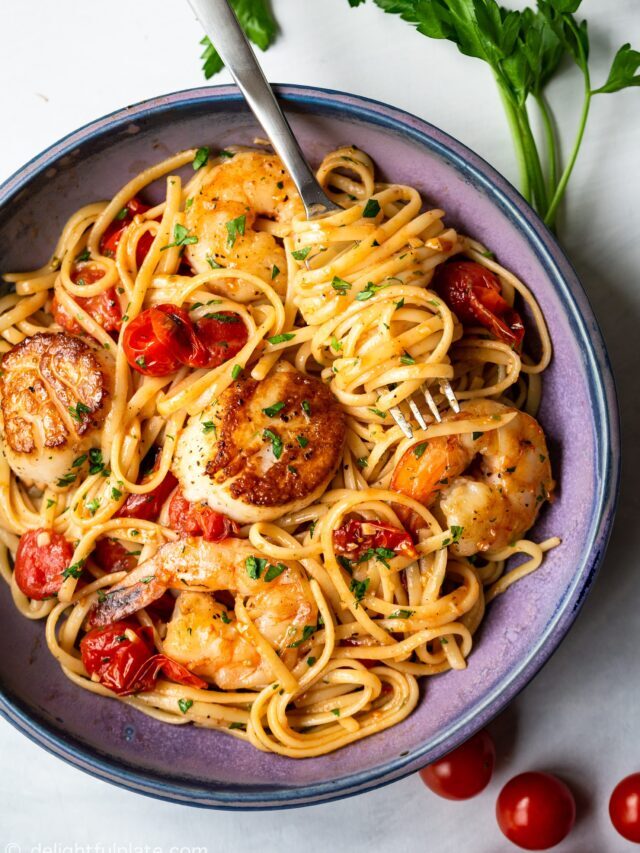 Shrimp and Scallop Pasta Story