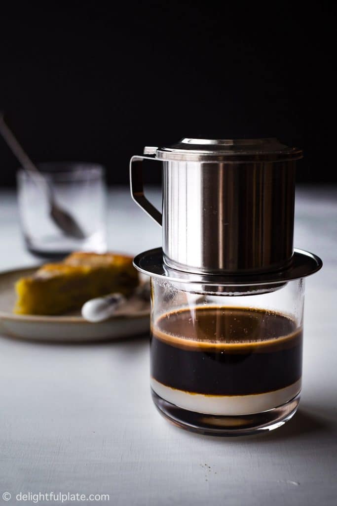 Vietnamese Coffee (Cafe Sua Nong) is a popular beverage drink in Vietnam. Learn how to make it the traditional way with a phin coffee filter.