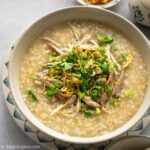 Pressure Cooker Vietnamese Chicken Congee with Brown Rice. A healthy, comforting and delicious dish to make in your Instant Pot.