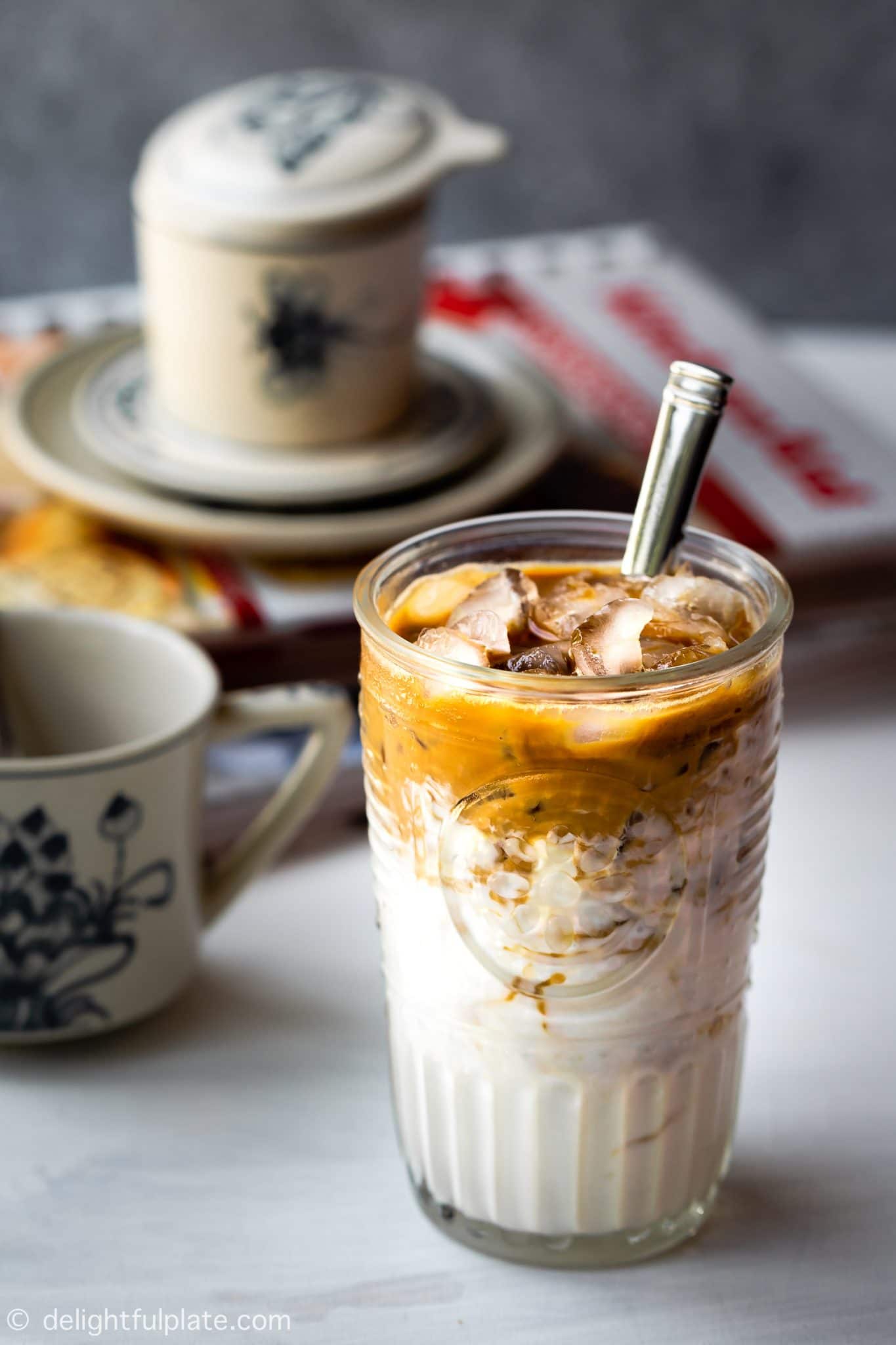 Vietnamese Yogurt Coffee (Sua Chua Cafe) Delightful Plate