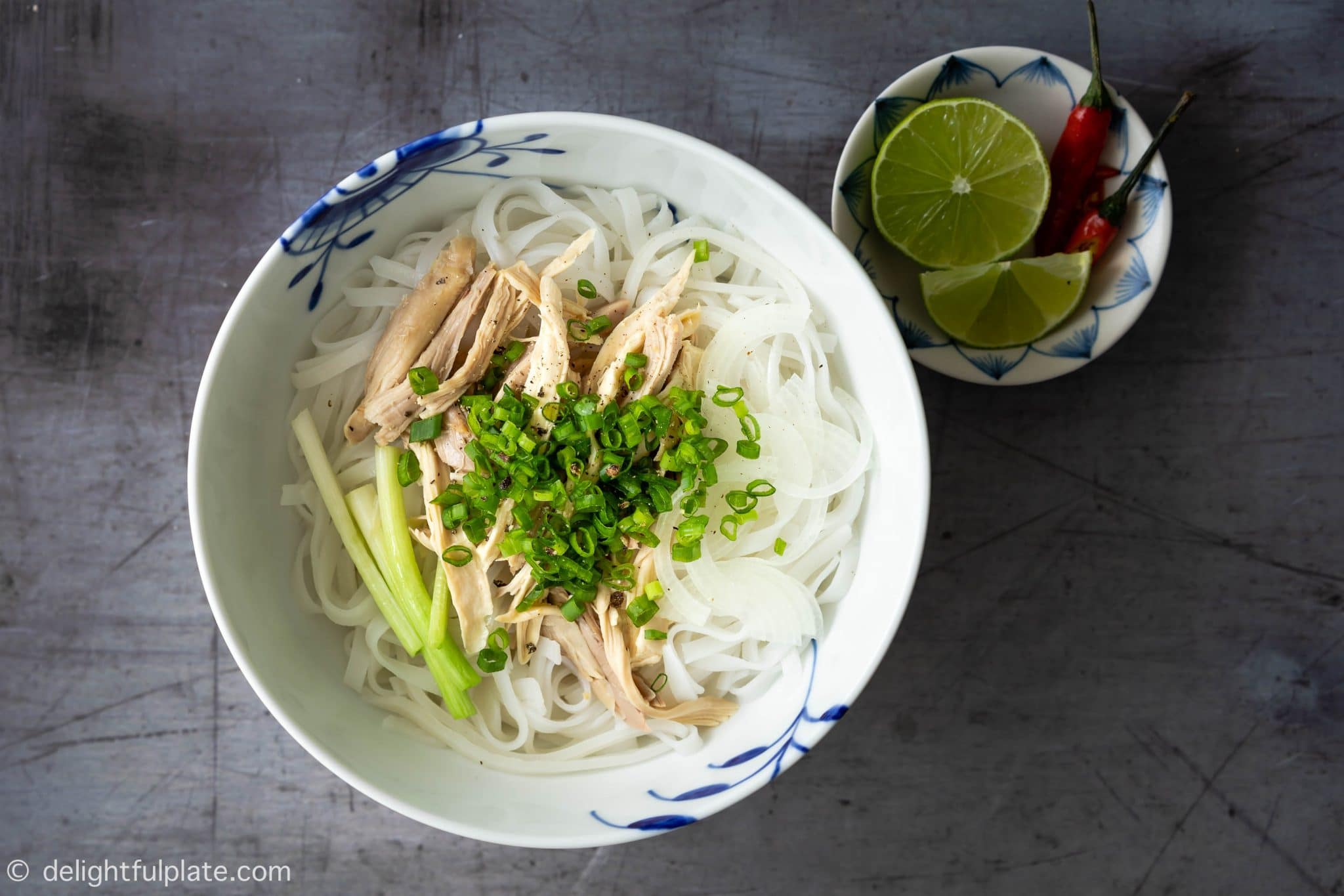 Authentic Pho Ga (Vietnamese Chicken Noodle Soup) - Delightful Plate