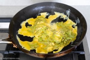 Making Vietnamese Bitter Melon Egg Stir-fry