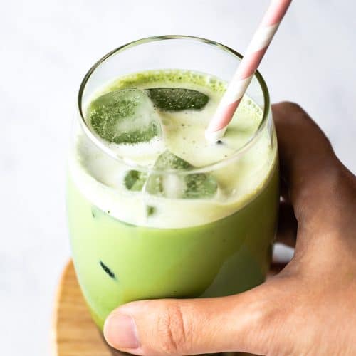 Blender Iced Matcha Latte (Green Tea Latte)
