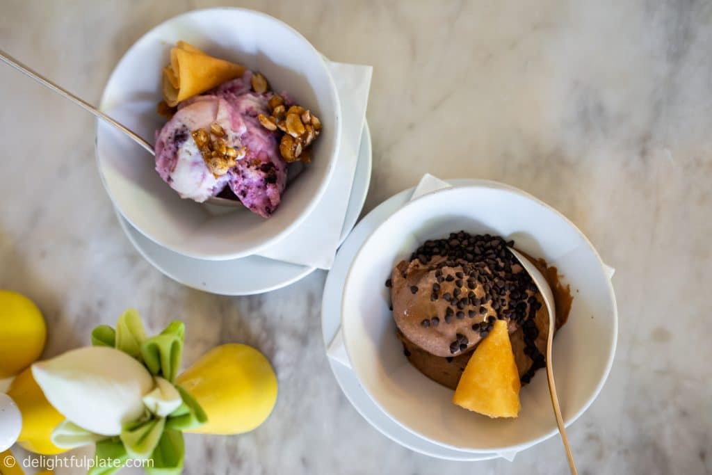 gelato at Glasshouse cafe in Siem Reap