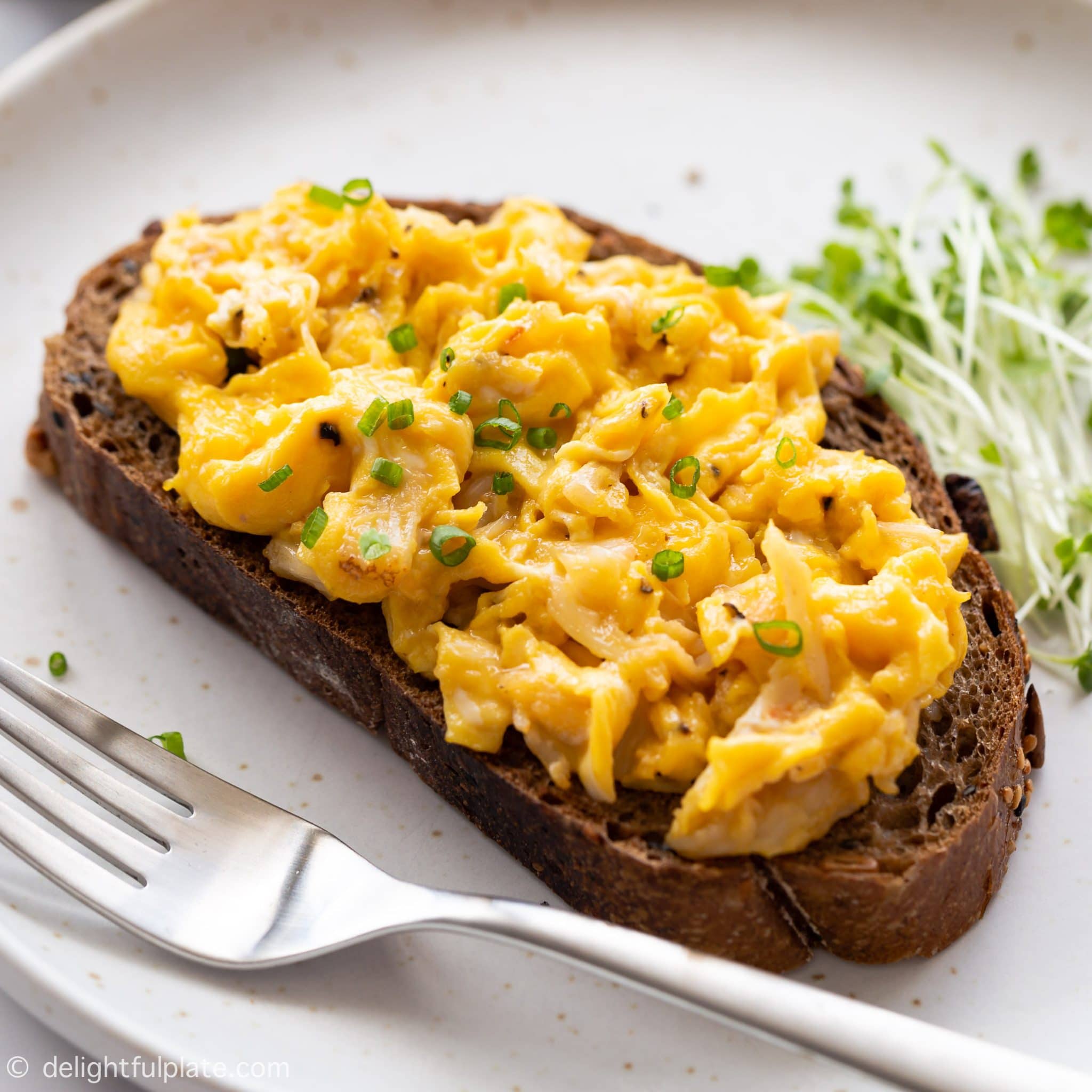 Easy Crab Scrambled Eggs Delightful Plate