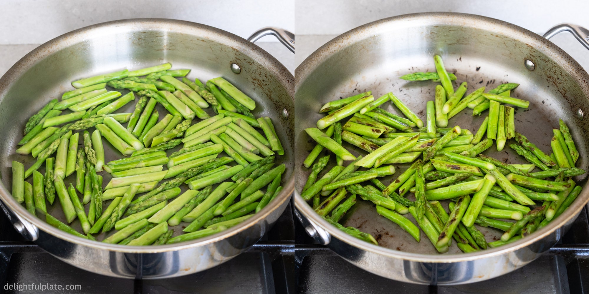 Sautéed Asparagus and Mushrooms - Delightful Plate