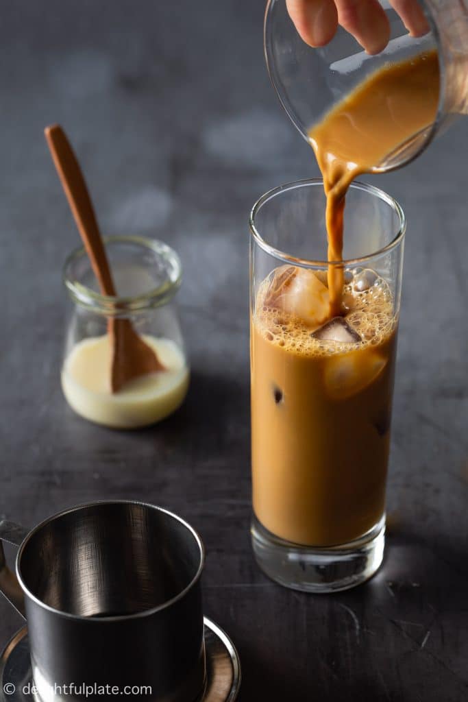 Vietnamese Iced Coffee Cafe Sua Da Delightful Plate