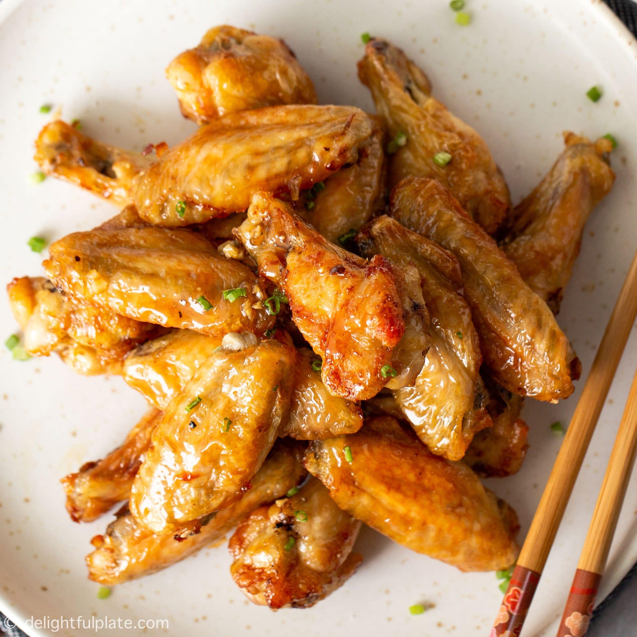 Air Fryer Fish Sauce Chicken Wings Delightful Plate