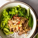 Vietnamese Lemongrass Pork Noodle Salad (Bun Thit Xao)
