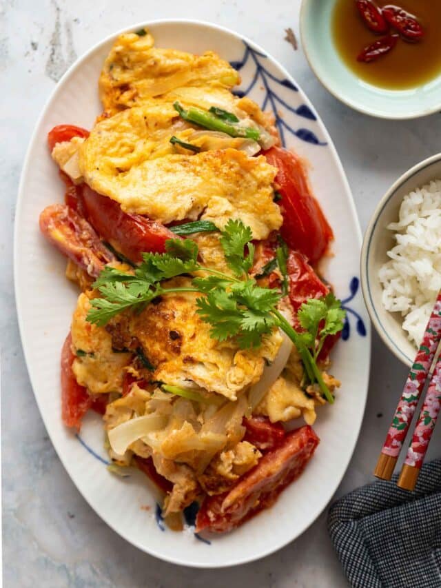 Vietnamese Omelet with Tomato and Onion Story