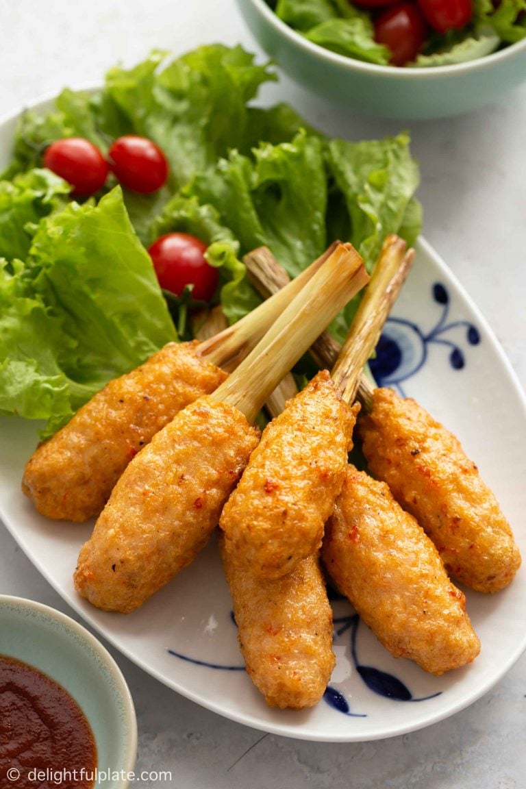 Chao Tom (Vietnamese Shrimp Mousse on Sticks)