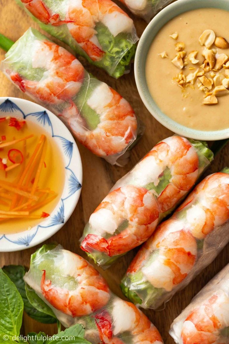 Vietnamese Fresh Spring Rolls (Goi Cuon) - Delightful Plate