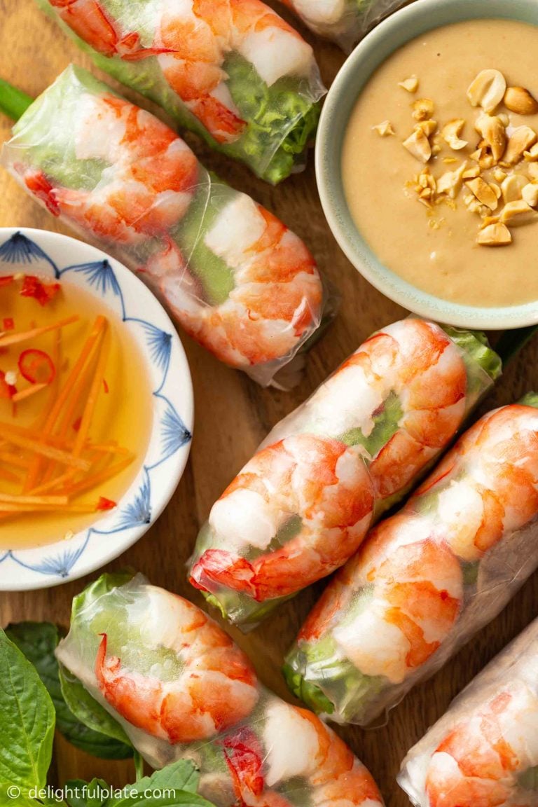 Vietnamese Fresh Spring Rolls (Goi Cuon) - Delightful Plate