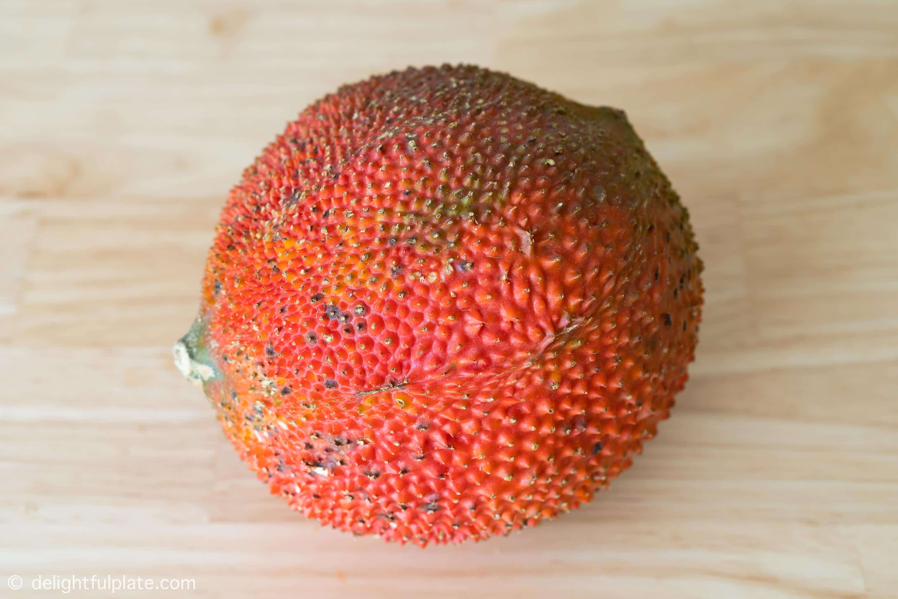 a Vietnamese gac fruit