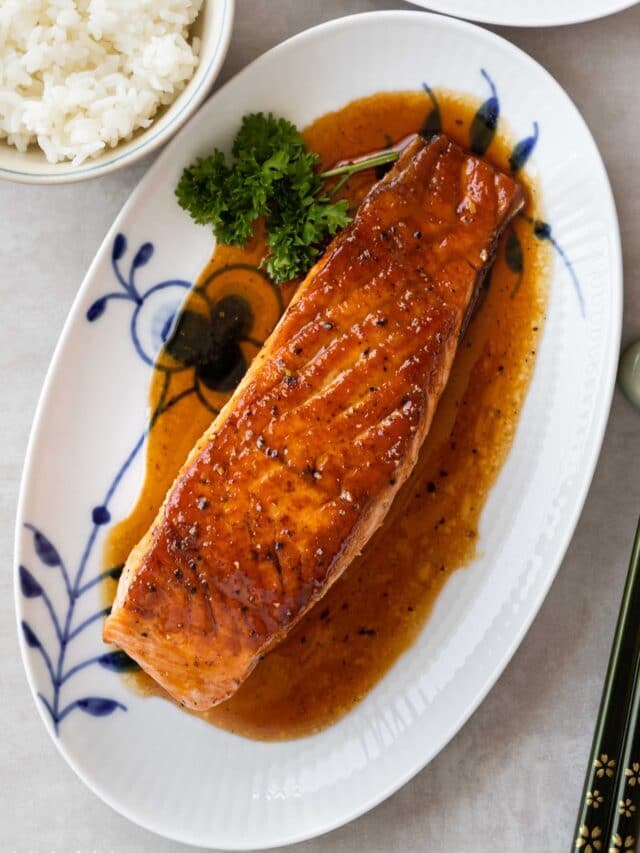 Easy Asian Glazed Salmon Story
