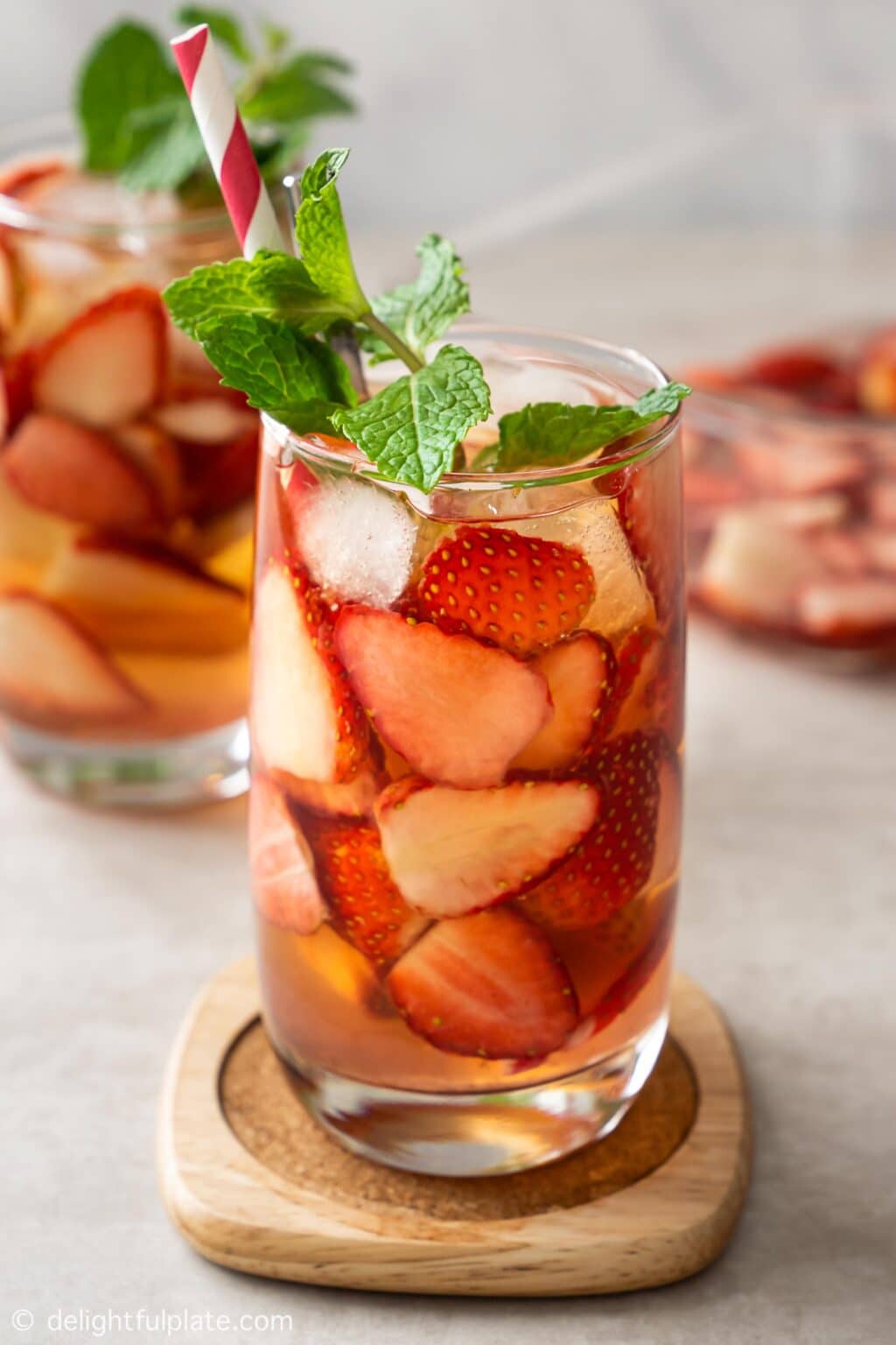 Strawberry Iced Tea (Cold Brew & Make Ahead) Delightful Plate