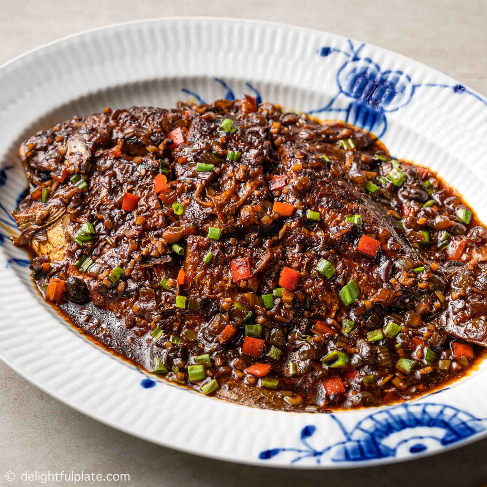 Braised Fish with Lao Gan Ma Sauce Delightful Plate
