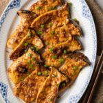Grilled King Oyster Mushrooms with Sate Sauce