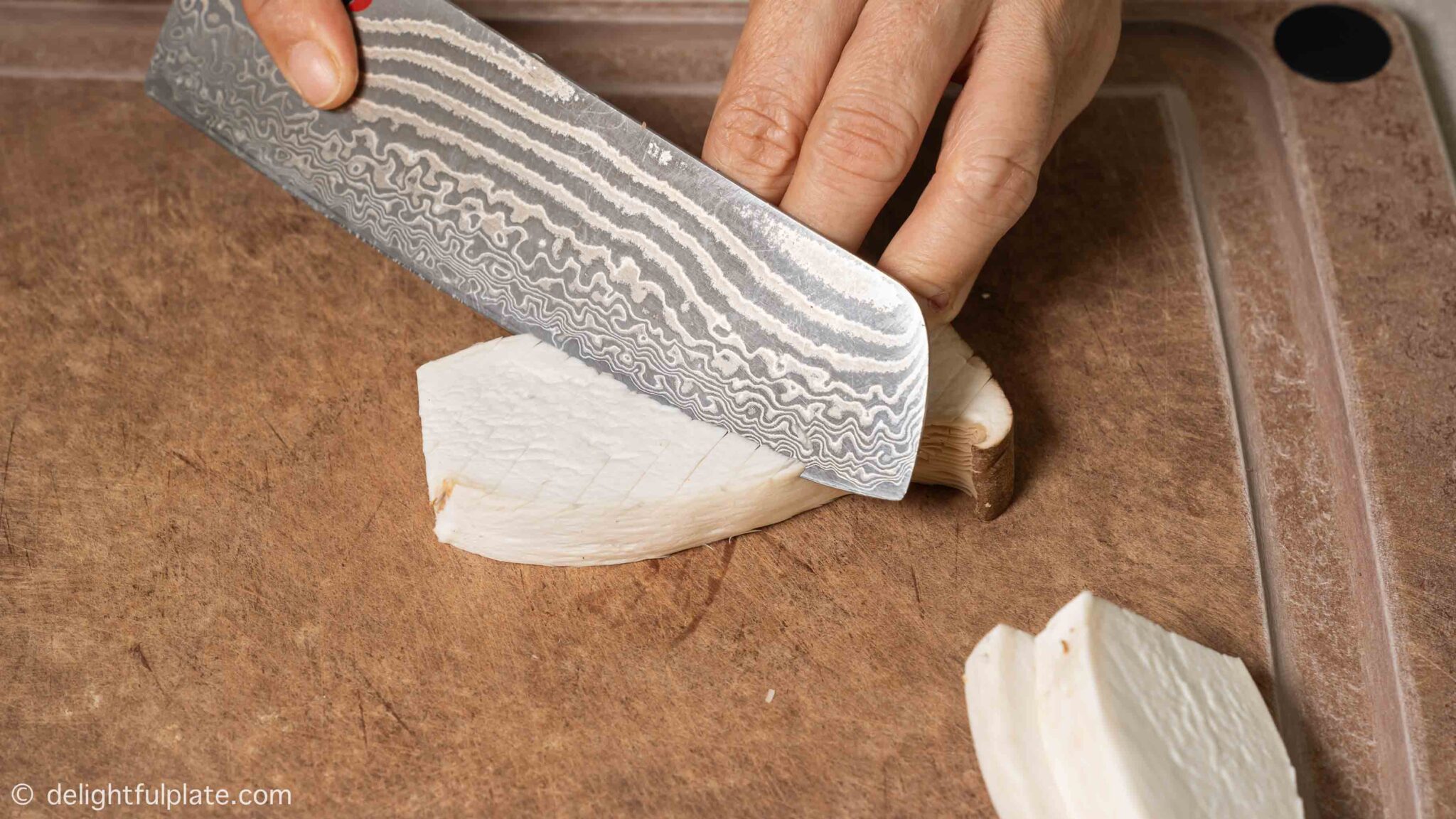 Grilled King Oyster Mushrooms with Sate Sauce Delightful Plate