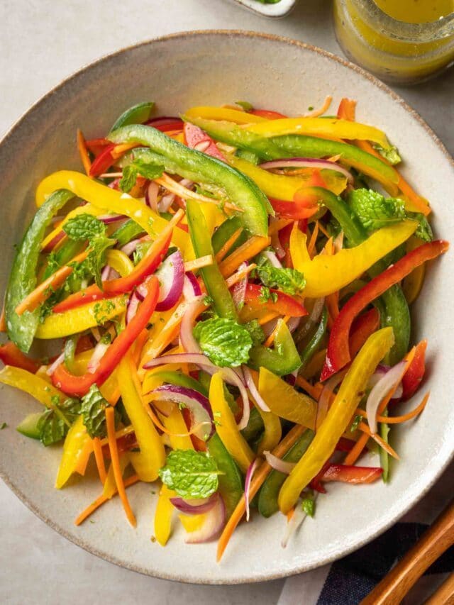 Lazy Bell Pepper Salad Story
