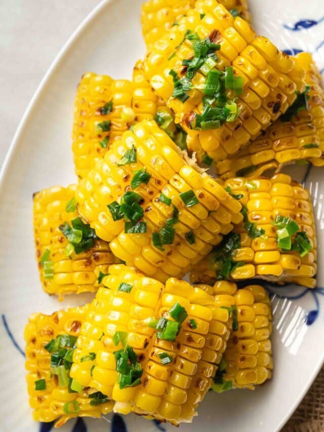Grilled Corn with Scallion Oil Story