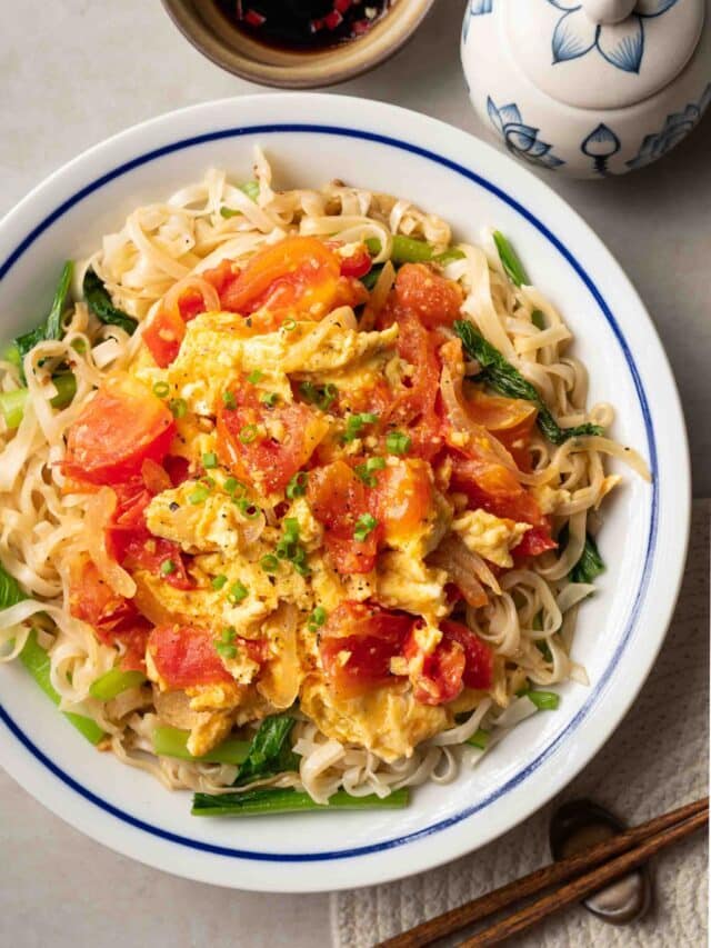 Tomato and Egg Stir-fry with Noodle Story
