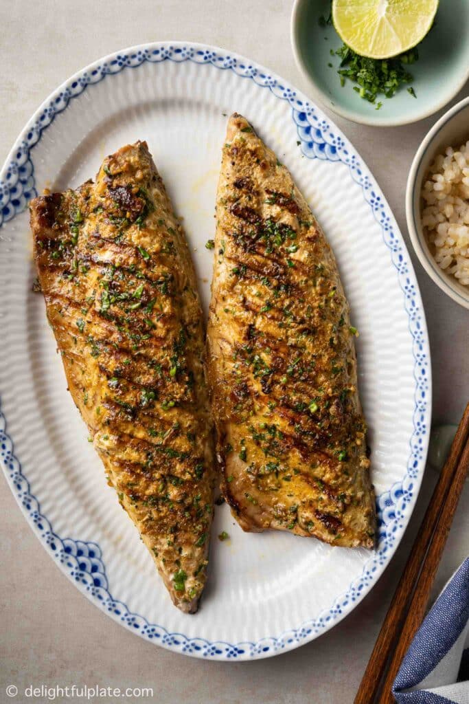 Easy Grilled Mackerel Fillets (Airfryer Adaptable) Delightful Plate