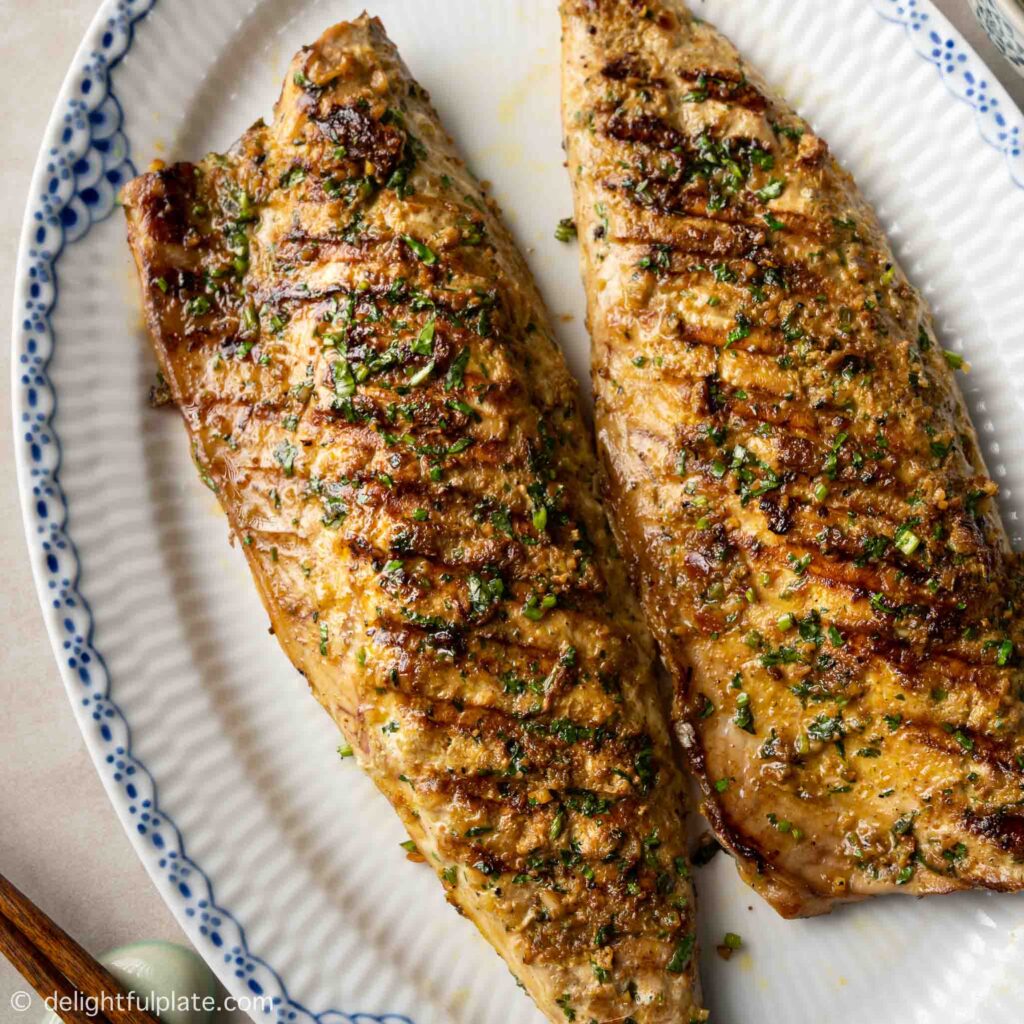 Easy Grilled Mackerel Fillets (Airfryer Adaptable) Delightful Plate
