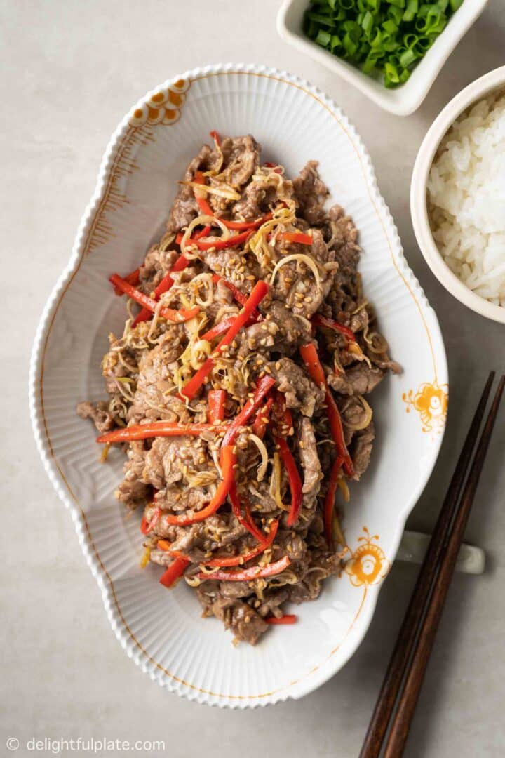 Vietnamese Lemongrass Beef Stirfry (Bo Xao Sa Ot) Delightful Plate