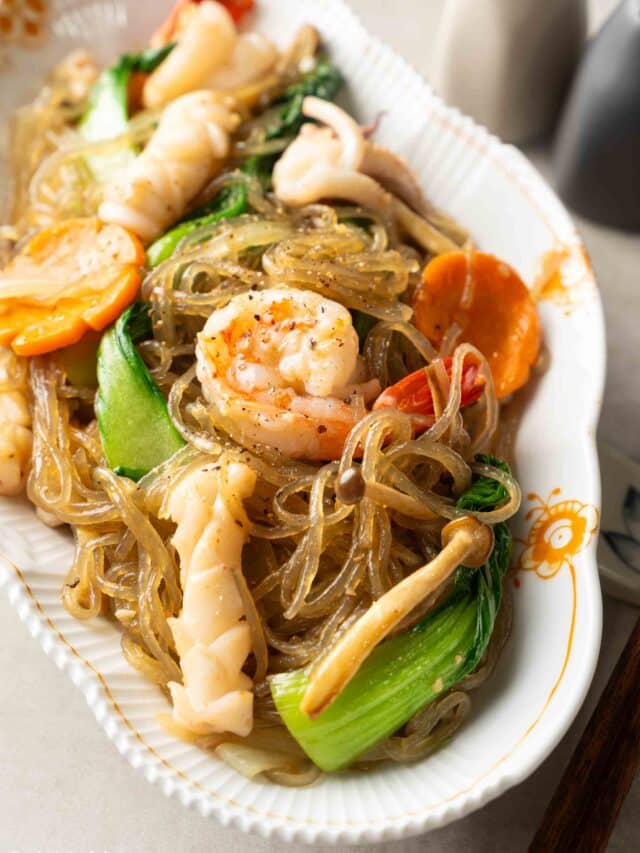 Stir-fried Glass Noodles with Seafood Story